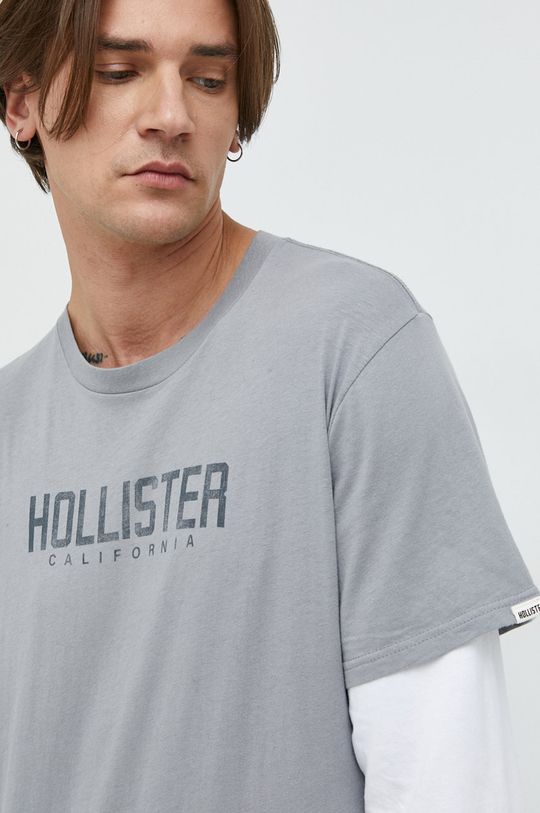 Bavlněné tričko s dlouhým rukávem Hollister Co.  100% Bavlna