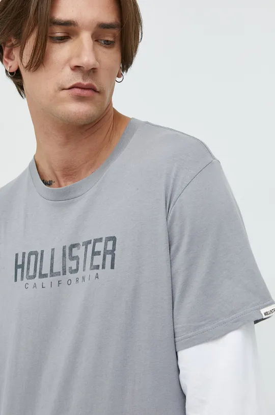 Bavlnené tričko s dlhým rukávom Hollister Co.  100% Bavlna