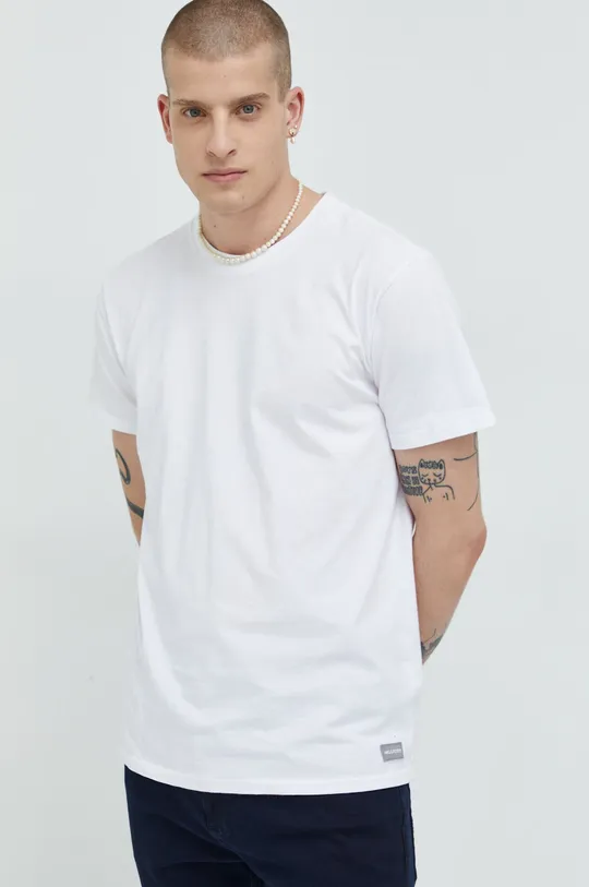 biały Hollister Co. t-shirt bawełniany (3-pack) Męski
