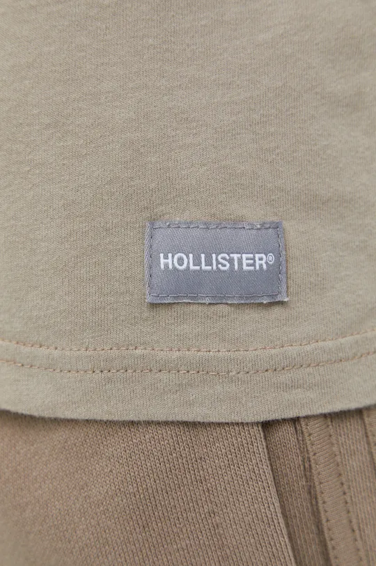 Βαμβακερό μπλουζάκι Hollister Co.