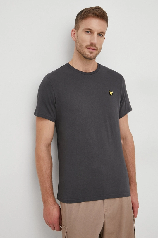 γκρί Βαμβακερό μπλουζάκι Lyle & Scott