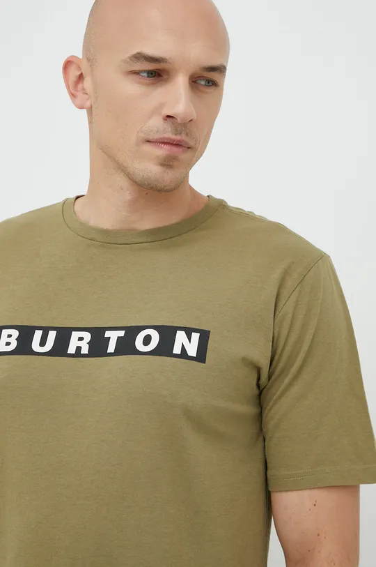 πράσινο Βαμβακερό μπλουζάκι Burton