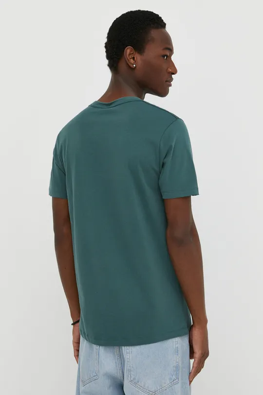 zöld AllSaints pamut póló