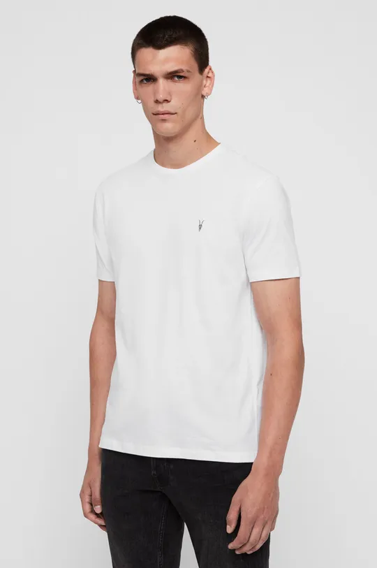 AllSaints t-shirt bawełniany (3-pack) BRACE SS CREW biały