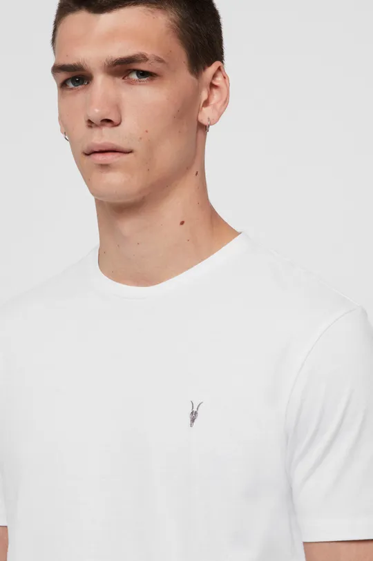 λευκό Βαμβακερό μπλουζάκι AllSaints