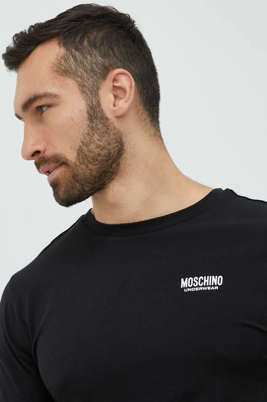 Μπλουζάκι lounge Moschino Underwear μαύρο