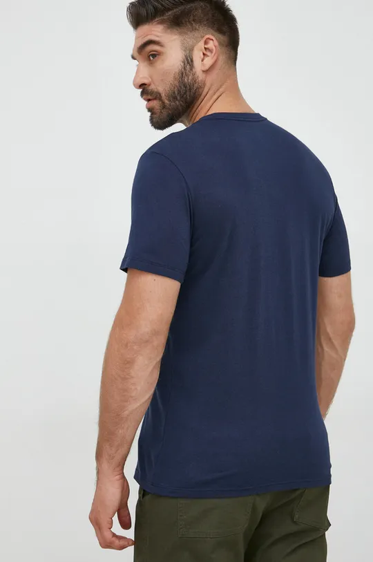 Βαμβακερό μπλουζάκι GAP σκούρο μπλε