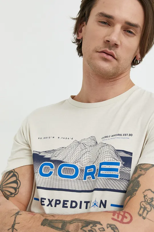 szary Jack & Jones t-shirt bawełniany