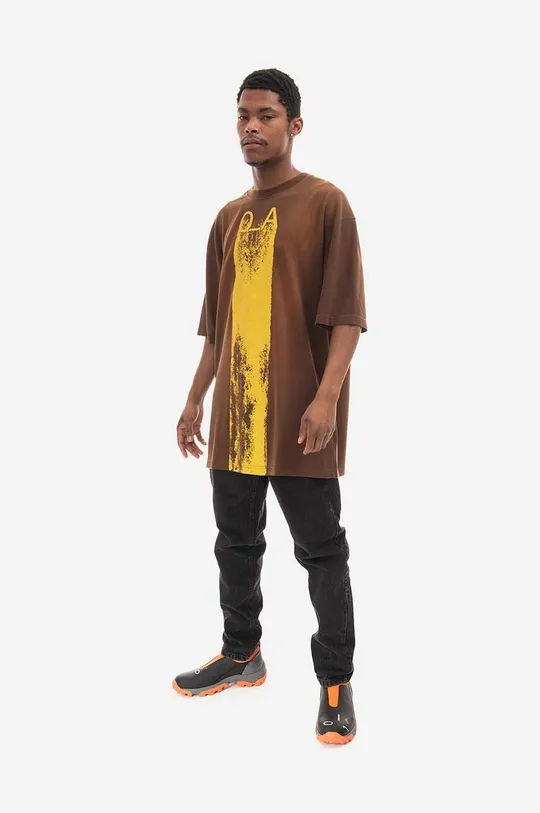 A-COLD-WALL* t-shirt bawełniany brązowy