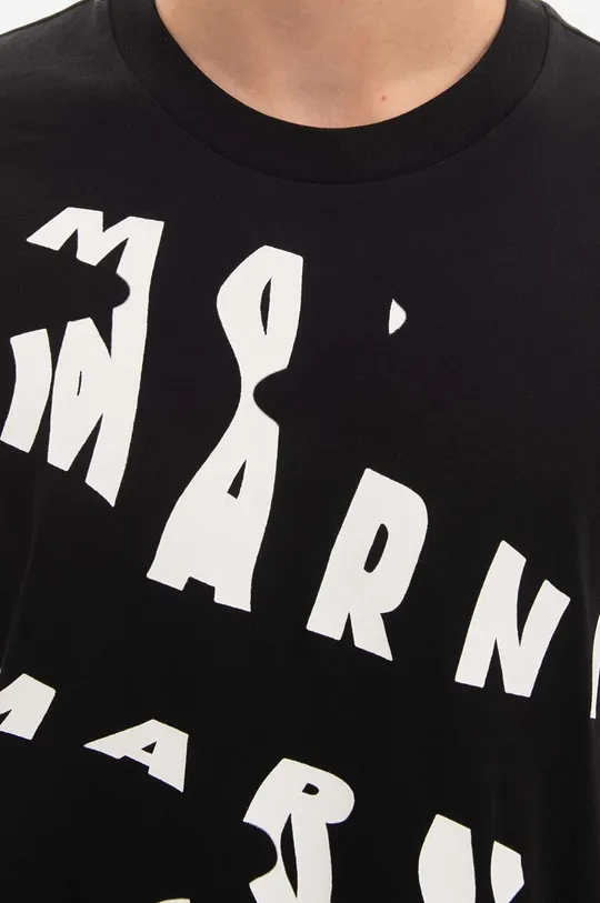 czarny Marni t-shirt bawełniany