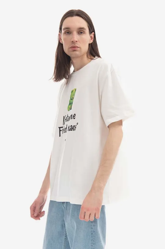 λευκό Βαμβακερό μπλουζάκι PLEASURES Ketamine Ανδρικά