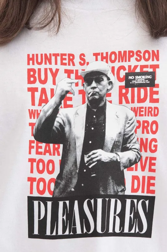 bílá Bavlněné tričko PLEASURES x Hunter S. Thompson No Smoking