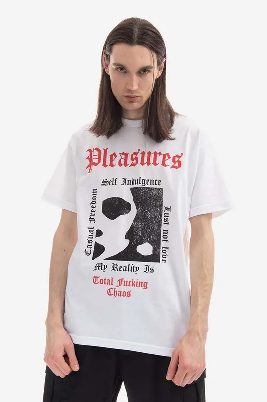 PLEASURES t-shirt bawełniany Reality Męski