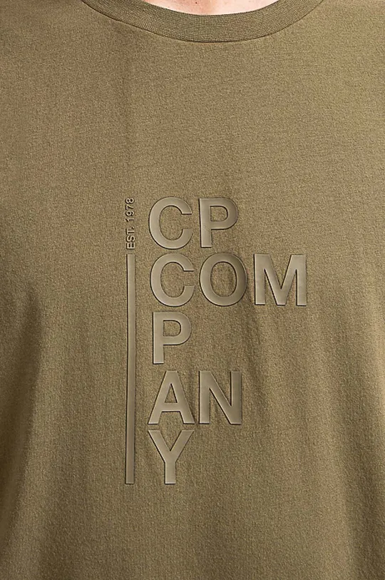 zelená Bavlněné tričko C.P. Company