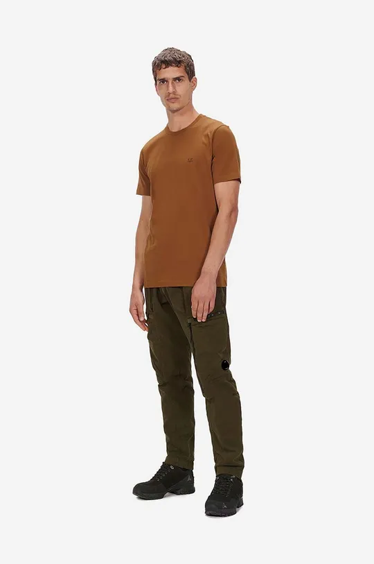 C.P. Company t-shirt bawełniany brązowy