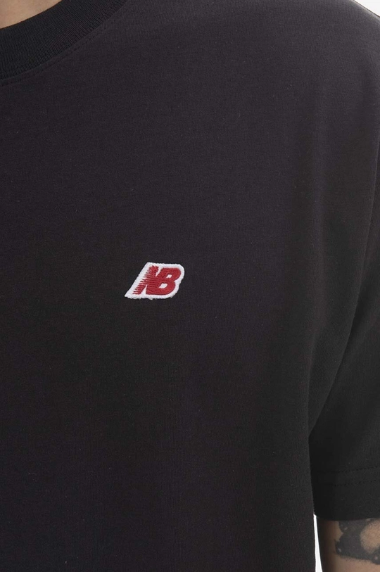 czarny New Balance t-shirt bawełniany Made In USA Tee