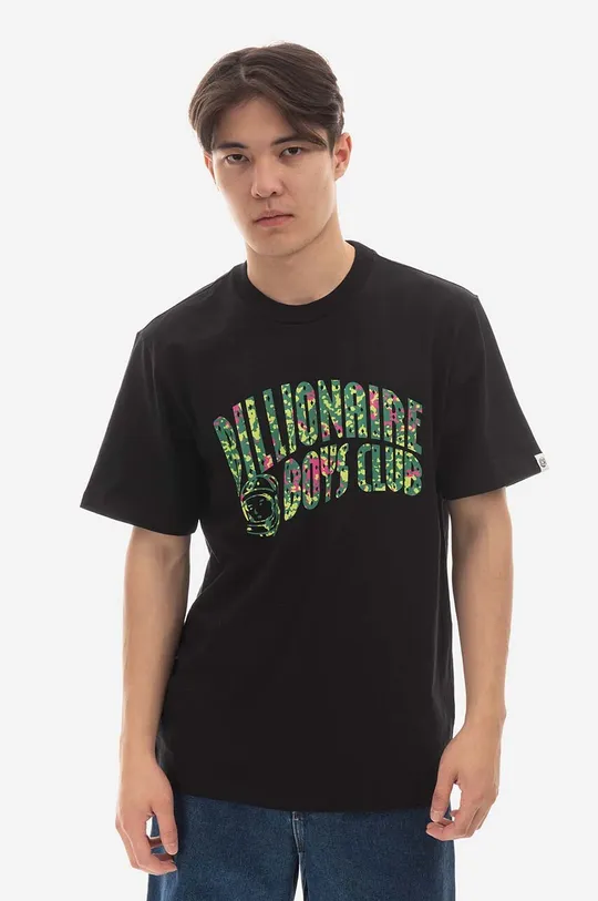 černá Bavlněné tričko Billionaire Boys Club Jungle Camo Arch Logo Pánský