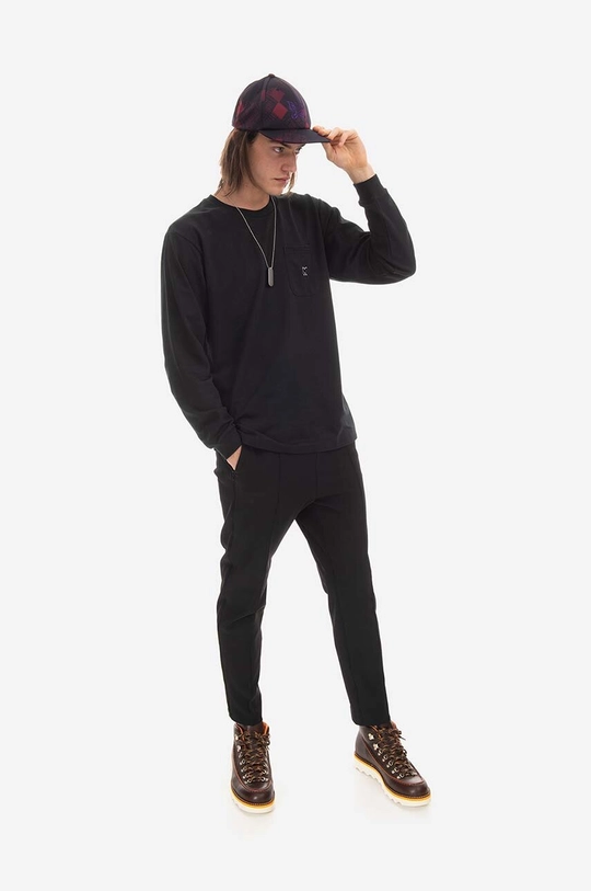 Needles longsleeve din bumbac negru