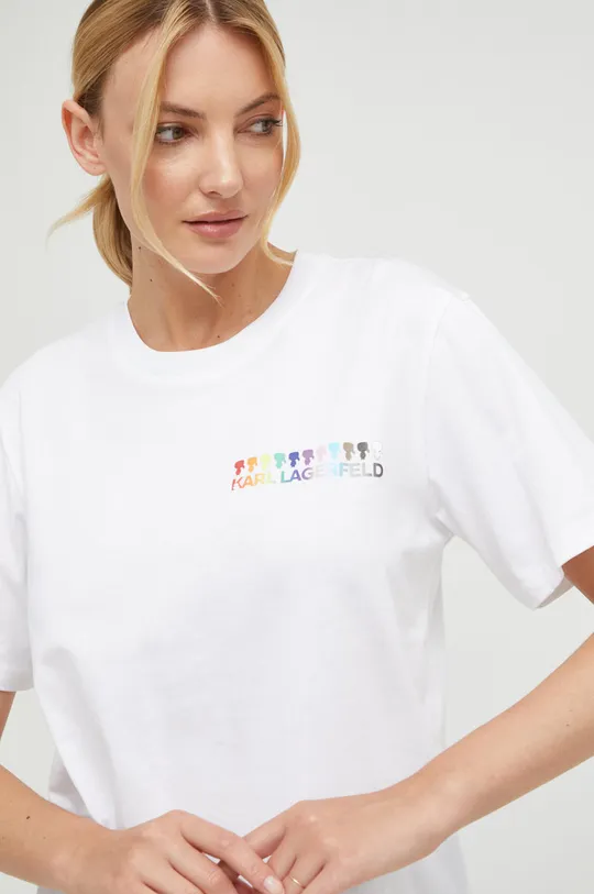 Karl Lagerfeld t-shirt bawełniany 225W1781
