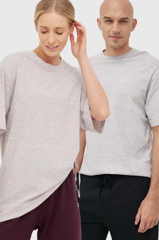 szary Reebok Classic t-shirt bawełniany NAO SERATI & PRIDE Unisex