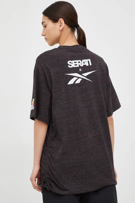 szary Reebok Classic t-shirt bawełniany NAO SERATI & PRIDE