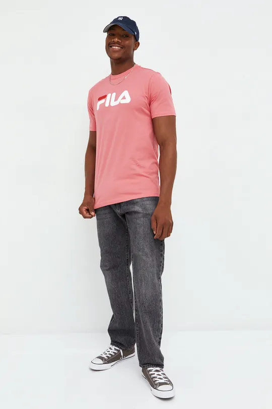 Fila t-shirt bawełniany różowy
