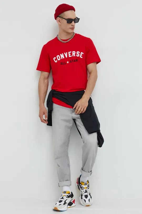Converse t-shirt bawełniany  100 % Bawełna