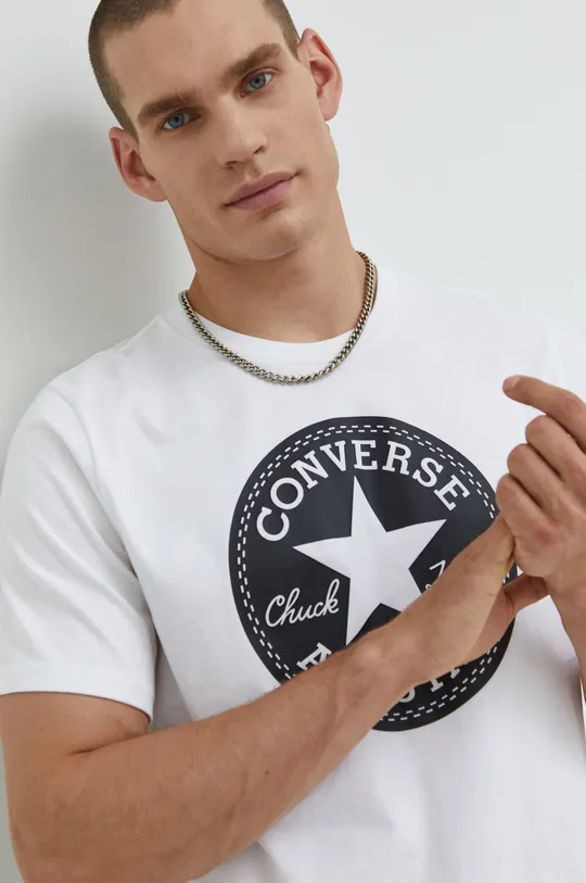 bijela Pamučna majica Converse