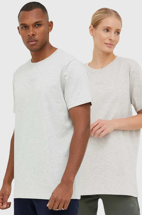 szary Arkk Copenhagen t-shirt bawełniany Unisex
