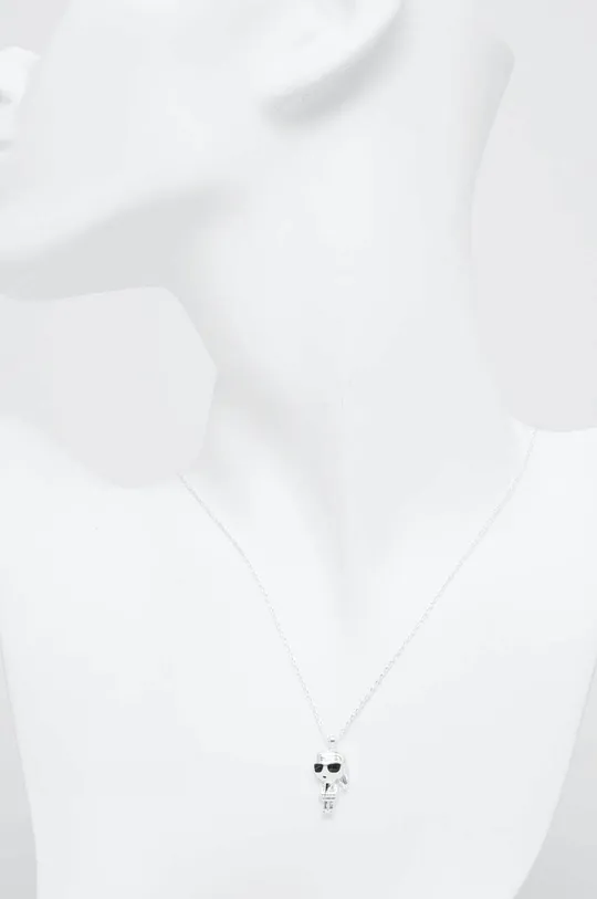 argento Karl Lagerfeld collana Donna