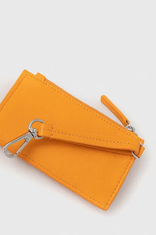 Шкіряний гаманець Marc O'Polo помаранчевий