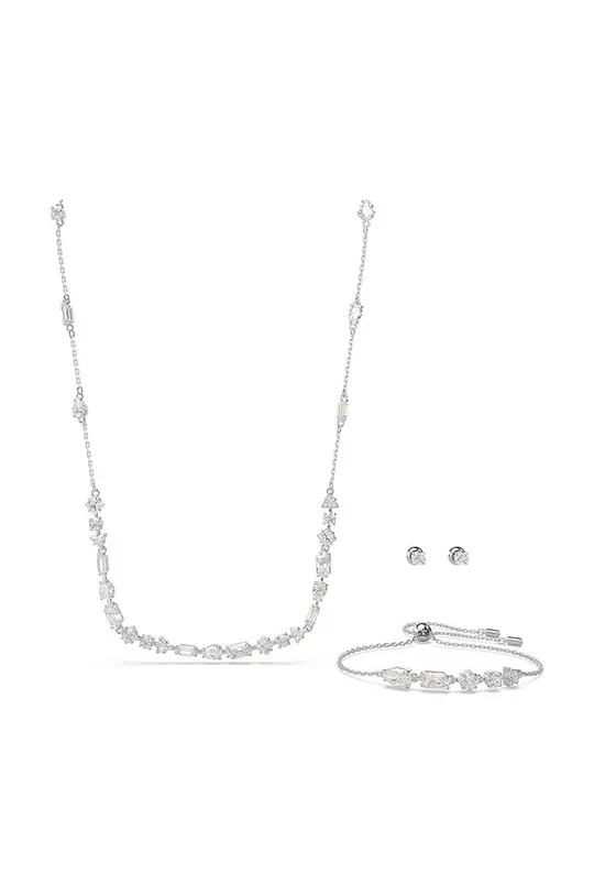 срібний Кольє, браслет і сережки Swarovski MESMERA Жіночий