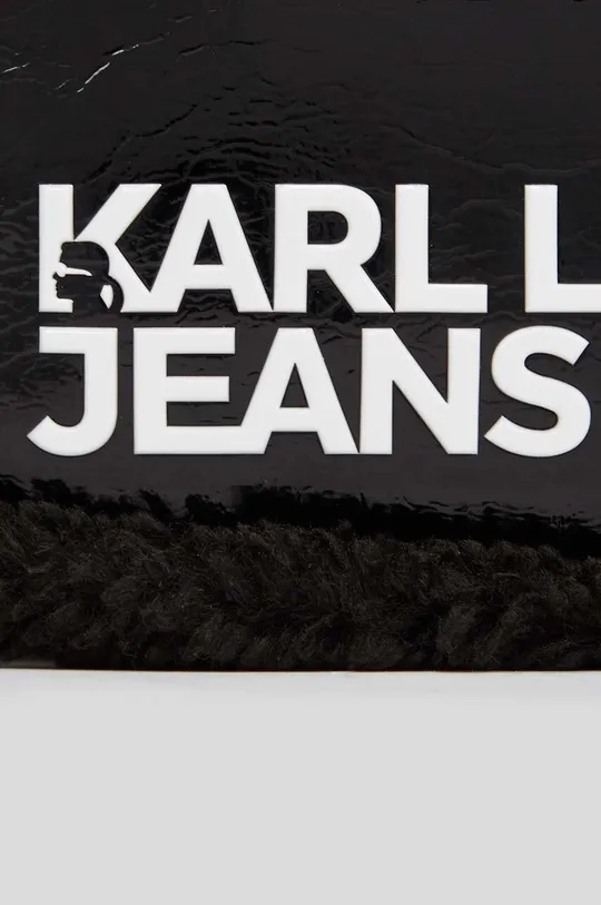 μαύρο Τσάντα Karl Lagerfeld Jeans 236J3011 BOX LOGO SHEARLING CAMERA BAG