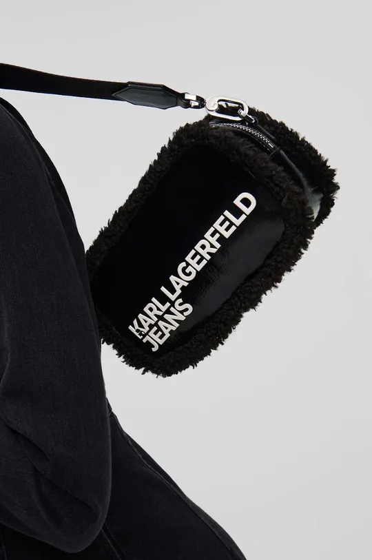 Τσάντα Karl Lagerfeld Jeans 236J3011 BOX LOGO SHEARLING CAMERA BAG Γυναικεία
