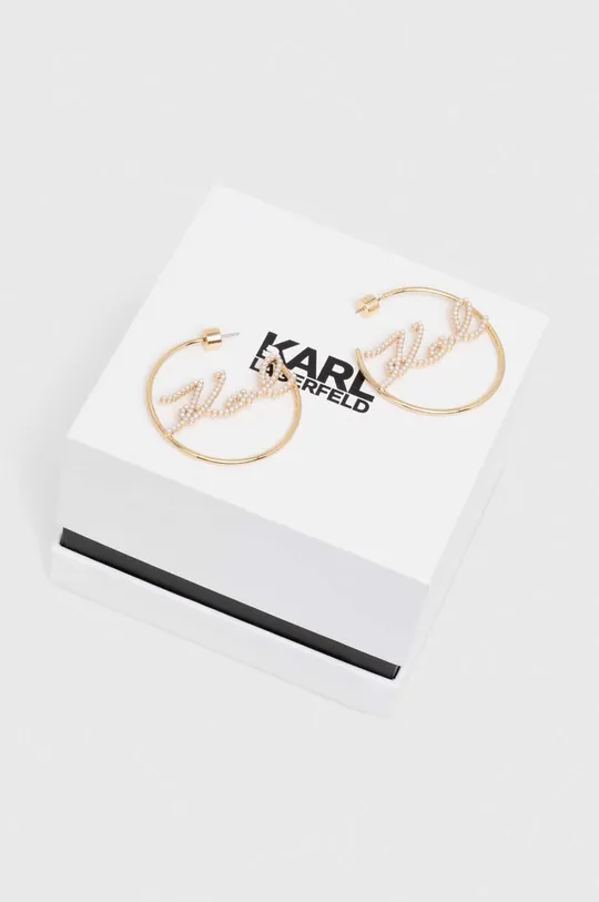 zlatá Náušnice Karl Lagerfeld
