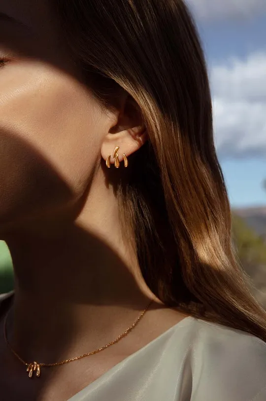 Επιχρυσωμένα σκουλαρίκια Lilou Forza χρυσαφί
