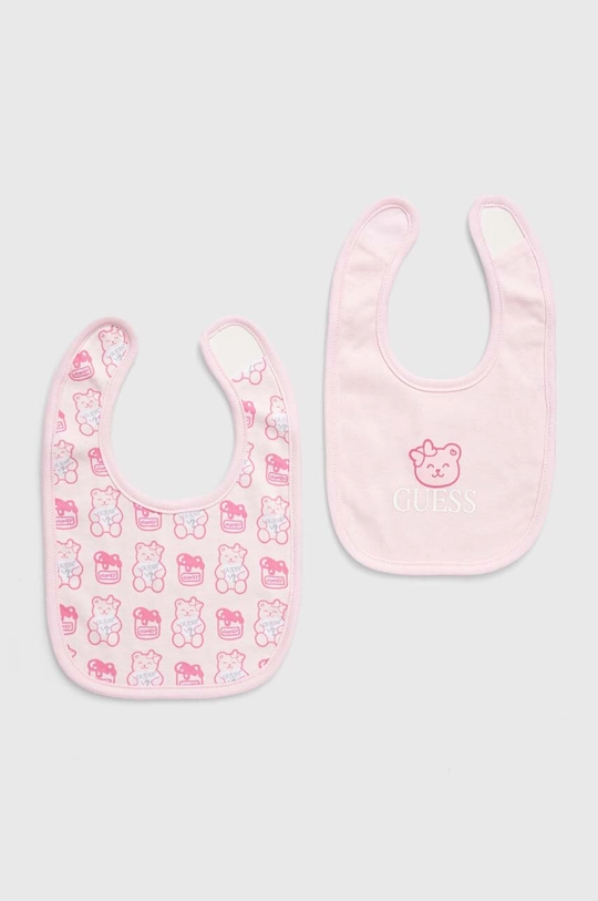 roza Podbradnjak za bebe Guess 2-pack Za djevojčice