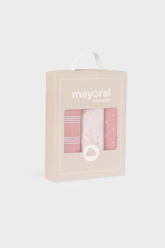Βρεφική πάνα Mayoral Newborn 3-pack ροζ