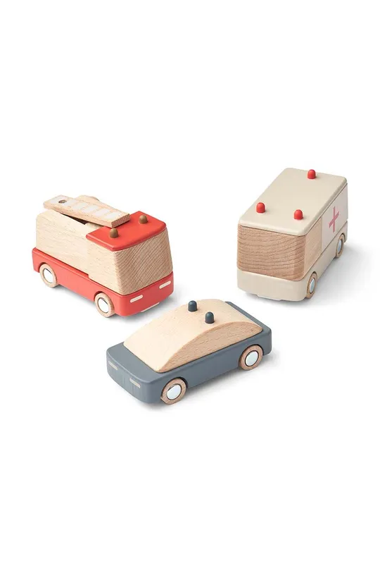 szary Liewood zabawka drewniana dla dzieci 3-pack Dziecięcy