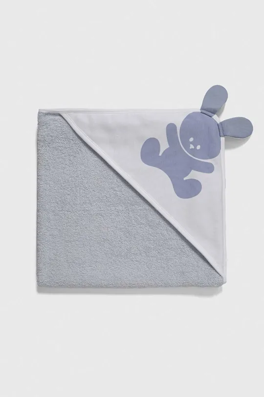 μπλε Βαμβακερή πετσέτα για μωρά United Colors of Benetton Παιδικά