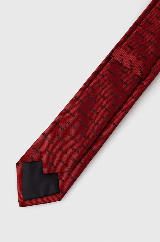 HUGO cravatta in seta rosso
