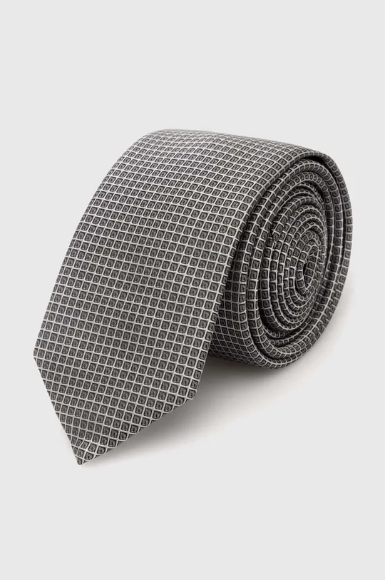 szürke HUGO nyakkendő selyemkeverékből Férfi
