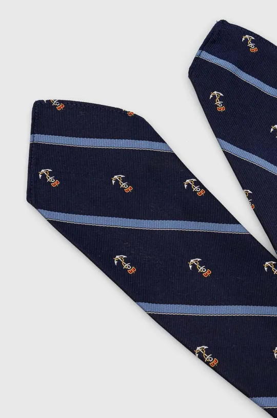 Svilena kravata Polo Ralph Lauren mornarsko modra
