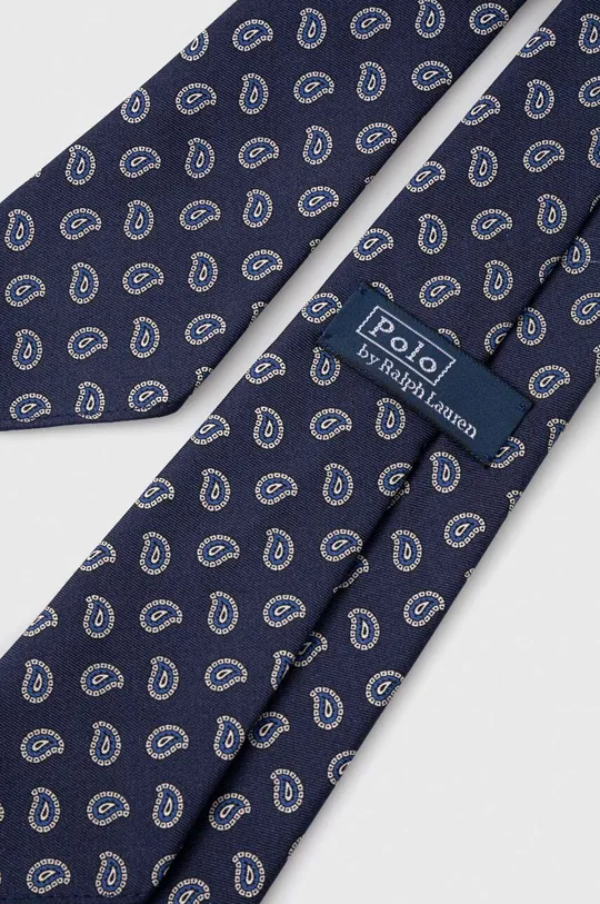 Svilena kravata Polo Ralph Lauren mornarsko modra