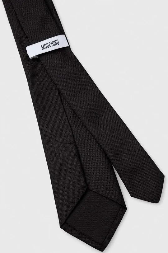 Шовковий галстук Moschino M5727.55061 чорний AW23