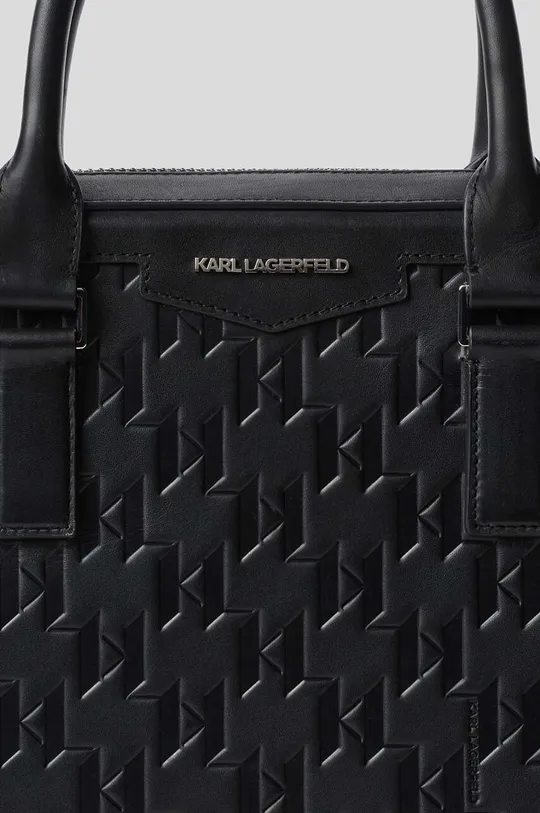 чёрный Karl Lagerfeld кожаная сумка