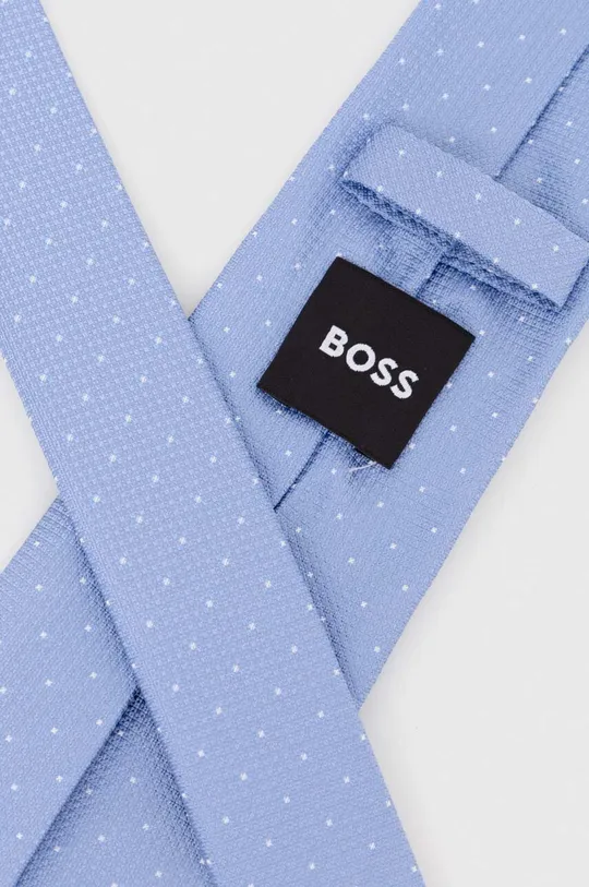 Шовковий галстук BOSS блакитний