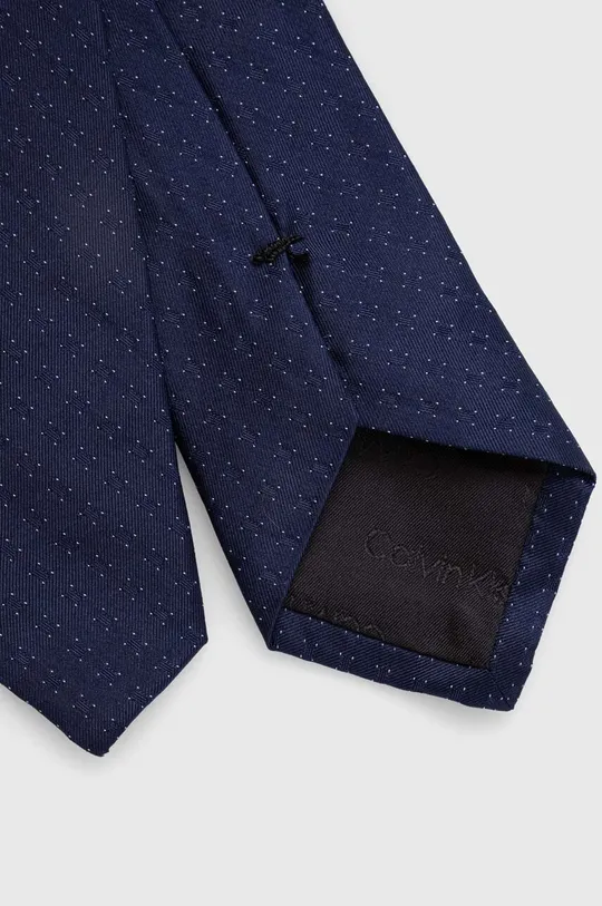 Μεταξωτή γραβάτα Calvin Klein σκούρο μπλε