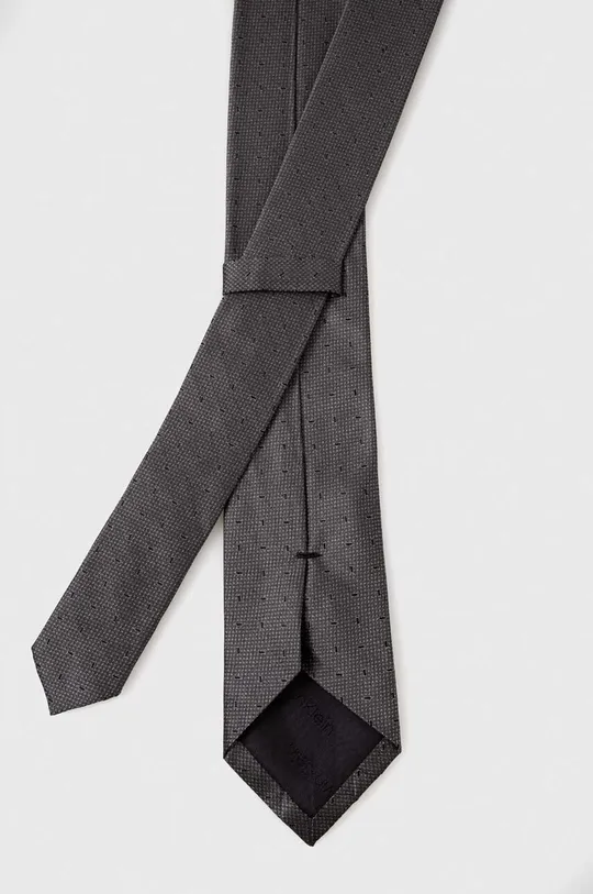 Μεταξωτή γραβάτα Calvin Klein γκρί