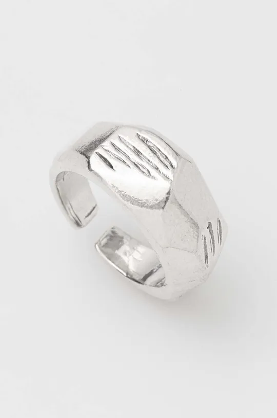 ασημί Ασημένιο δαχτυλίδι με σφραγίδα THOHT JEWELS Ανδρικά